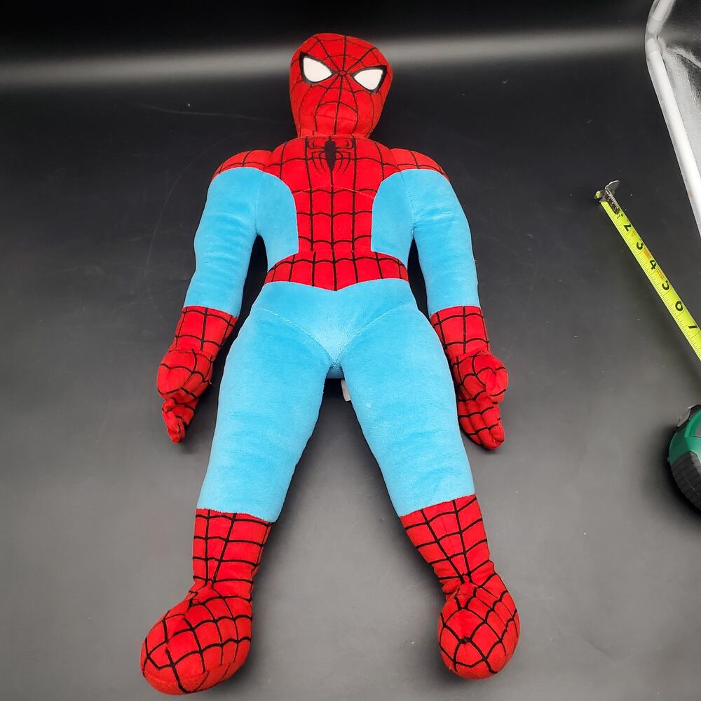 Marvel Spider-Man Plush Stuffed Toy Doll 23” Red Blue Super Hero Figure